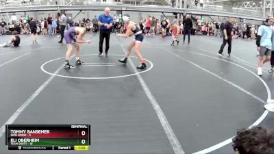 92 lbs Semis (4 Team) - Tommy Bansemer, Iron Horse vs Eli Oberheim, Team Shutt