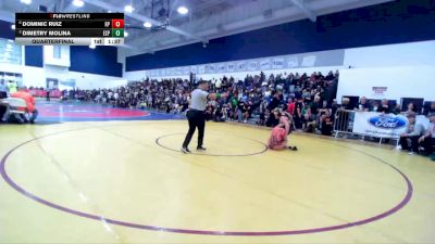 150 lbs Quarterfinal - Dimetry Molina, Esperanza vs Dominic Ruiz, Riverside Poly