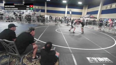 215 lbs Round Of 16 - Justin Wang, Yorba Linda HS vs Nathan Aguirre, Mercenary