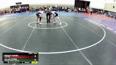120A Champ. Round 1 - Dylan Myers, Francis Howell Central vs Wesley Davies, Choctaw