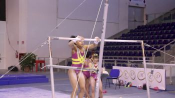 Sydney Barros (USA) Bars Sequence To Dismount, Training Day 2 - 2018 Jesolo