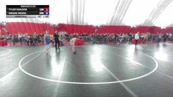 132 lbs Semifinal - Tyler Paulson, La Crosse Area Wrestlers vs Briggs Weigel, Belmont-Platteville Youth Wrestling Club
