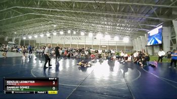 55 lbs Round 3 (4 Team) - Danikah Gomez, Team Arizona vs Kenzlee Ledbetter, Utah Blue