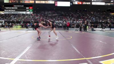 100 lbs Cons. Round 4 - Kaylia Maltos, Sunnyside vs Ella McCully, Mtn View Oregon