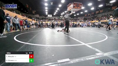 88 lbs Final - Titus Marple, Tuttle Wrestling vs Daeton Brown, Shelton Wrestling Academy