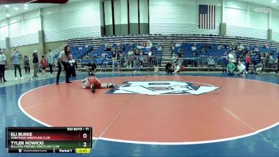 71 lbs Cons. Round 2 - Eli Burke, Yorktown Wrestling Club vs Tyler Nowicki, Bulldog Premier Wrestling Club