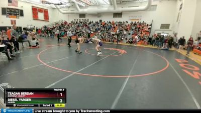 145D Round 3 - Teagan Berdan, Natrona County vs Diesel Yarger, Laurel