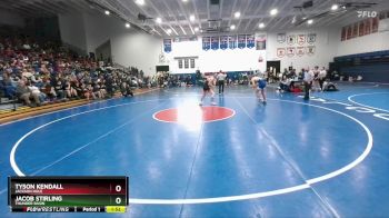 132 lbs Champ. Round 2 - Tyson Kendall, Jackson Hole vs Jacob Stirling, Thunder Basin