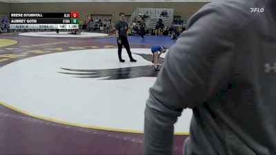 55 lbs Placement (4 Team) - Aubrey Goth, STMA (St. Michael/Albertville) vs Reese Stumvoll, Alexandria