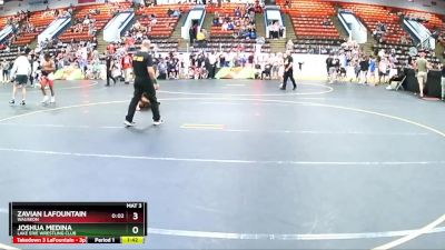 119 lbs Cons. Round 4 - Joshua Medina, Lake Erie Wrestling Club vs Zavian LaFountain, Wauseon