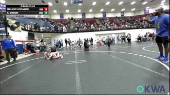 61 lbs Rr Rnd 1 - Malikye O'Donnell, Lions Wrestling Academy vs Aj Brown, Choctaw Ironman Youth Wrestling