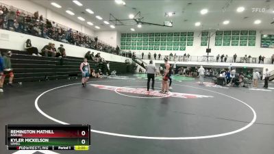 215 lbs Champ. Round 2 - Kyler Mickelson, Lovell vs Remington Mathill, Rawlins
