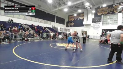 116-125 lbs Round 3 - Tyler Anderson, Wrightwood Wrestling Club vs Archer Wilson, LAWC/Chaminade