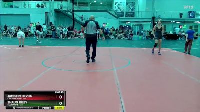 120 lbs Round 3 (10 Team) - Shaun Riley, Scorpions vs Jamison Devlin, Centurion WC