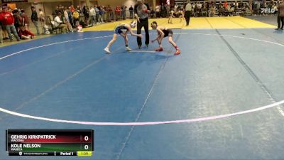 80 lbs Cons. Round 2 - Kole Nelson, Waseca vs Gehrig Kirkpatrick, Waconia