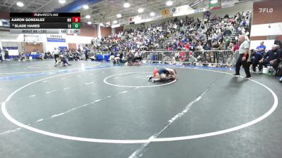 120 lbs Champ. Round 2 - Aaron Gonzalez, Mater Dei vs Slade Hanes, La Quinta L (La Quinta)