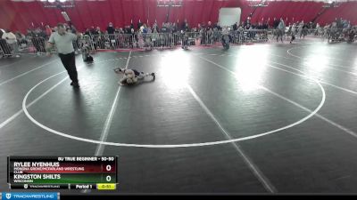 50-50 lbs Round 1 - Rylee Nyenhuis, Monona Grove/McFarland Wrestling Club vs Kingston Shilts, Wisconsin