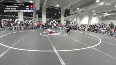 Senior Women Freestyle FS - 53 lbs 3rd Place Match - Sage Mortimer, Titan Mercury Wrestling Club (TMWC) vs Katie Gomez, Titan Mercury Wrestling Club (TMWC)
