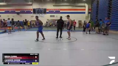 285 lbs Quarterfinal - Cameron Goode, Heritage Pioneers Wrestling Club vs Brian Cumba, Virginia Patriots Wrestling