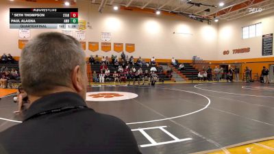 110 lbs Quarterfinal - Seth Thompson, Starpoint vs Paul Alagna, Amherst