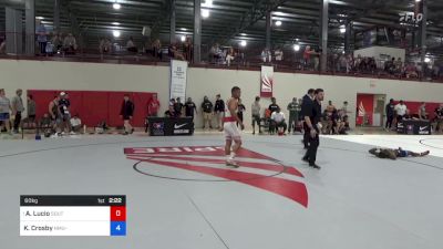 60 kg Quarterfinal - Aaron Lucio, Southeastern Wrestling Club vs Kenneth Crosby, NMU-National Training Center