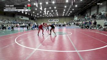 190 lbs Cons. Semi - Alayna Leslie, Staley vs Anna Gann, Thompson