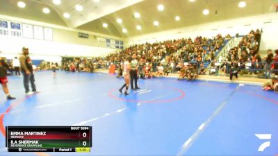 93-97 lbs Quarterfinal - Ila Shermak, Reverence Grappling vs Emma Martinez, Redwave