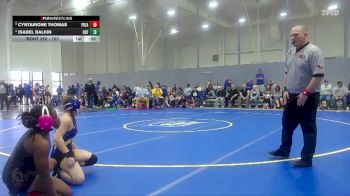 107 lbs 3rd Place Match - Cyntarione Thomas, Picayune High School vs Isabel Balkin, Oxford