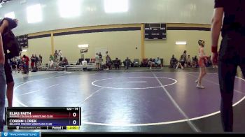 74 lbs Semifinal - Elias Faith, Maurer Coughlin Wrestling Club vs Corbin Lorek, Bulldog Premier Wrestling Club