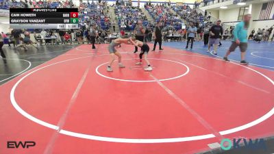 76 lbs Quarterfinal - Cain Howeth, Barnsdall Youth Wrestling vs Grayson Vanzant, Bristow Elementary Wrestling Club