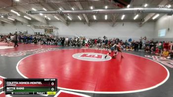 120 lbs Champ. Round 1 - Coletta Homick-Montiel, Coronado vs Bettie Rains, Legacy