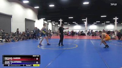 250 lbs Placement Matches (16 Team) - Michael Hardin, Illinois vs Zane Taliaferro, Georgia