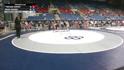 126 lbs Cons. Rd Of 64 - Michael Santos, Virginia vs Brody Gossen, South Dakota