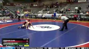 132 lbs Semifinal - Stephanie Delgado, Fort Smith Northside vs Mykenzie Clark, Searcy