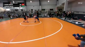 100 lbs Cons. Round 2 - Lawson Fields, Armstrong County Wrestling Academy vs Caisen Adrian, Wildcat Wrestling Club