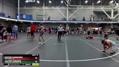 110 lbs Round 4 (8 Team) - Castor Changaris, Iron Horse vs Cooper Mariakis, Terps East Coast Elite