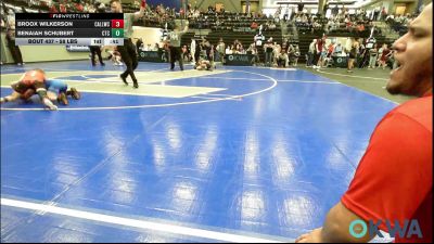 58 lbs Consi Of 4 - Broox Wilkerson, Carl Albert vs Benaiah Schubert, Chandler Takedown Club