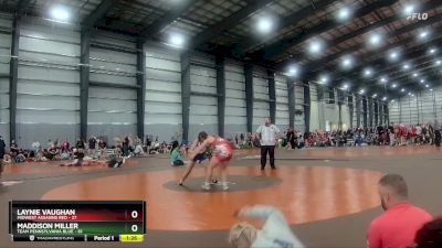 164 lbs Semis & 1st Wrestleback (8 Team) - Laynie Vaughan, Midwest Assasins Red vs Maddison Miller, Team Pennsylvania Blue