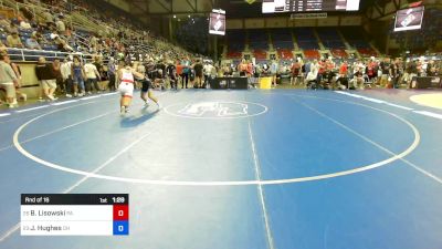 150 lbs Rnd Of 16 - Brayden Lisowski, PA vs Jake Hughes, OH