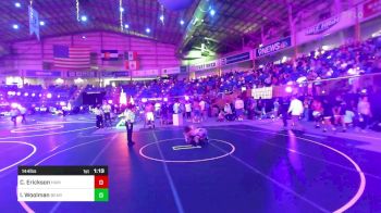 144 lbs Semifinal - Chaz Erickson, Hammers vs Isaac Woolman, Bear Cave WC