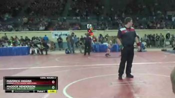 46 lbs Cons. Round 2 - Maverick Higgins, Harrah Little League Wrestling vs Maddox Henderson, Oklahoma Wrestling Academy
