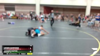 145 lbs Round 2 (6 Team) - Jayden Hammonds, Glasgow Wrestling Academy vs Jackson Haston, Brawlers