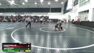 120 lbs Cons. Round 2 - Sawyer Ross, South Torrance vs Christopher Lee, La Canada