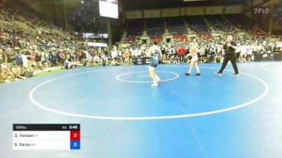 126 lbs Cons 64 #1 - Drew Hansen, Michigan vs Gavin Parks, Missouri