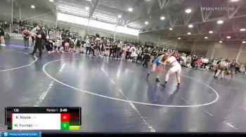 138 lbs Quarterfinal - Kara Noyce, Utah vs Mia Furman, Suples Wrestling Club