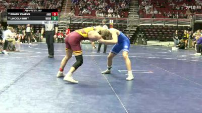 3A-144 lbs Cons. Round 3 - Brady Claeys, Ankeny vs Lincoln Hutt, Waukee Northwest