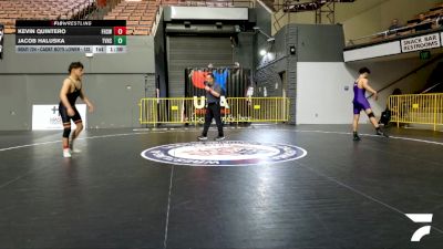 Cadet Boys Lower - 138 lbs Champ. Round 2 - Richard De Felice vs Andres Mendoza, Ukiah High School Wrestling