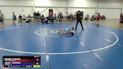 77 lbs Placement Matches (16 Team) - Brodie Harmon, Oklahoma Red vs Henry Johnson, Florida