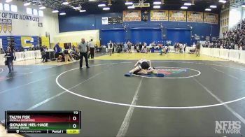 113 lbs Cons. Round 2 - Giovanni Hiel-Hage, George Jenkins vs Talyn Fisk, Osceola (Kissimmee)