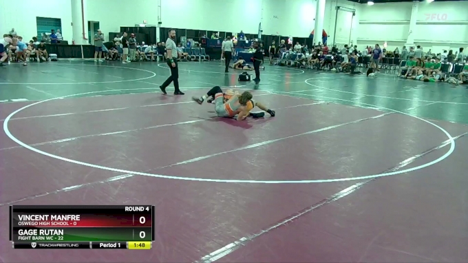 132 lbs Round 4 (10 Team) - Gage Rutan, Fight Barn WC vs Vincent Manfre ...